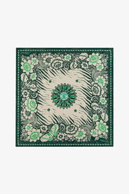 RC Écharpe Avec Motif Zèbre Et Monogramme Mirror Snake Vert TALR54-IR071
