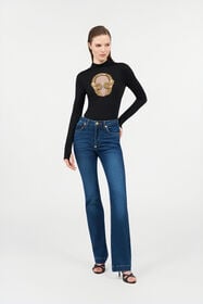 RC Embroidered Top BLACK WKR603-JV027