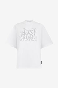 JC White T-Shirt with Perforated Logo WHITE VFT188-VF311