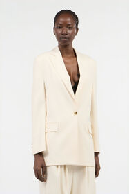 JC Cream Blazer With Logo Detail OFF WHITE UFT194-UF260
