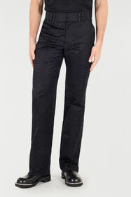 RC Pantalón Acampanado Con Motivo Tiger Skin Negro URT226-TJ033
