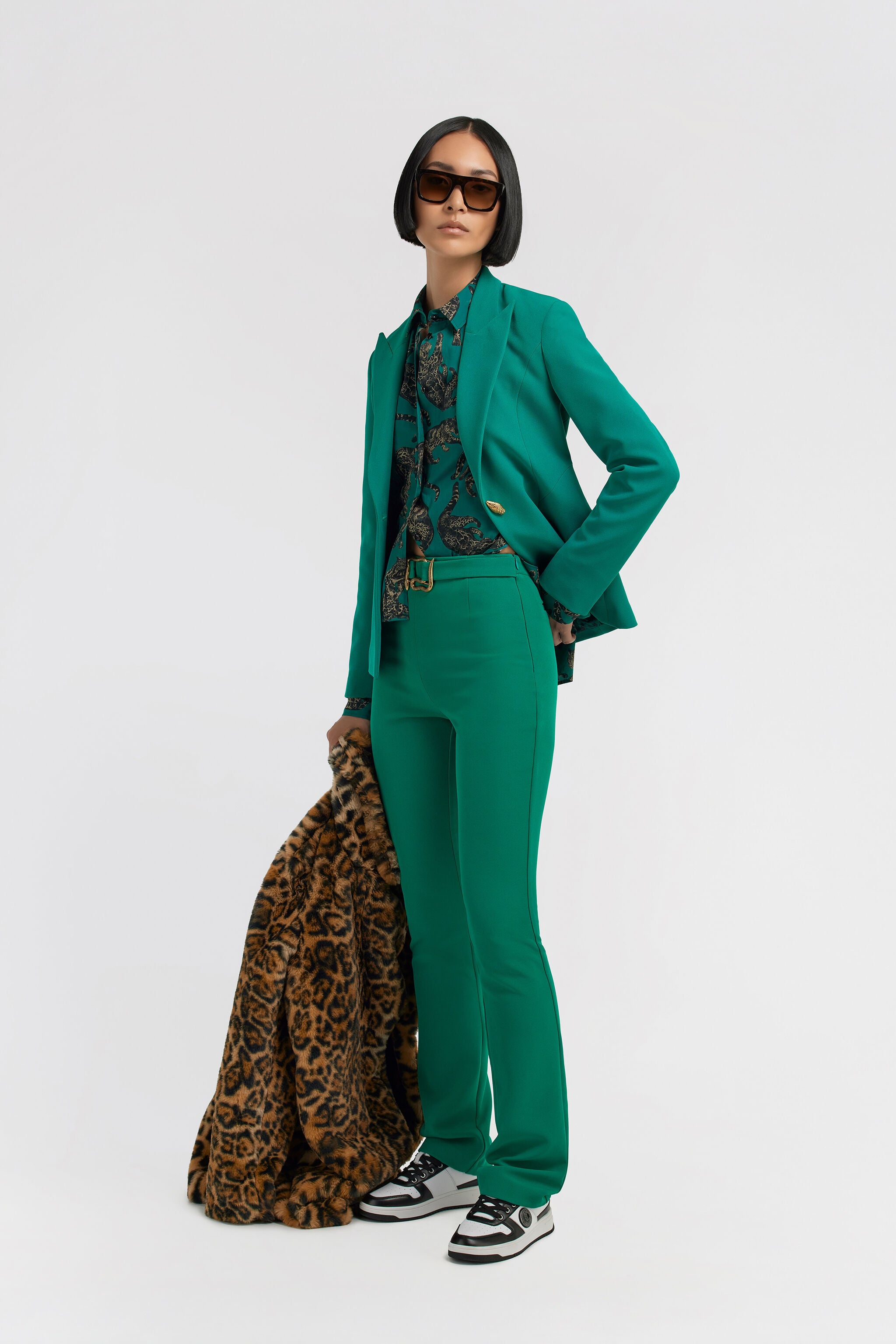 JC Just Cavalli Pants JC Just Cavalli Pants Green TFT087-TF117