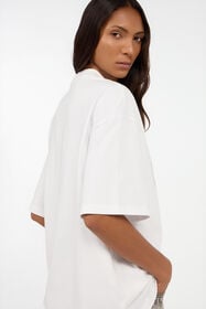 JC T-Shirt Bianca Con Logo Traforato WHITE VFT188-VF311