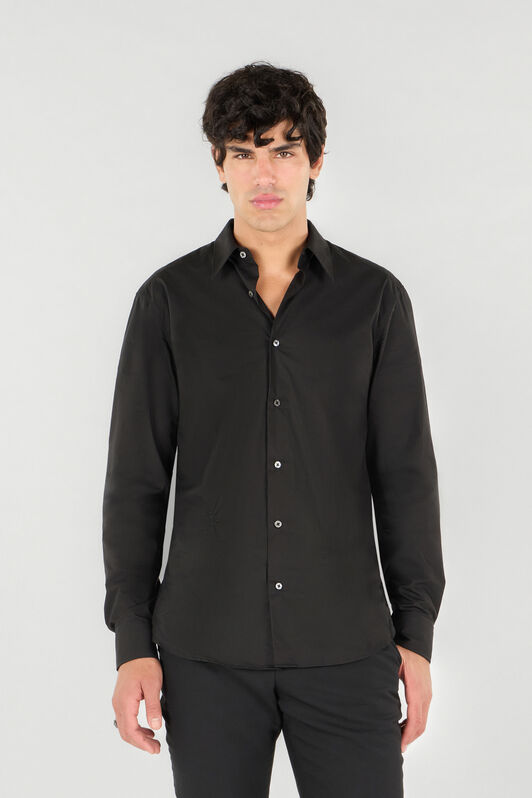 RC Camisa Con Monograma RC Negro SRT700-CH026