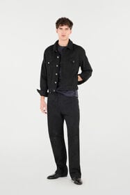 RC Pantalon À Imprimé Python Noir URJ210-4NN53
