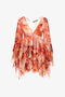 RC Plumage print short dress RC Plumage print short dress Orange SWT129-CTL71
