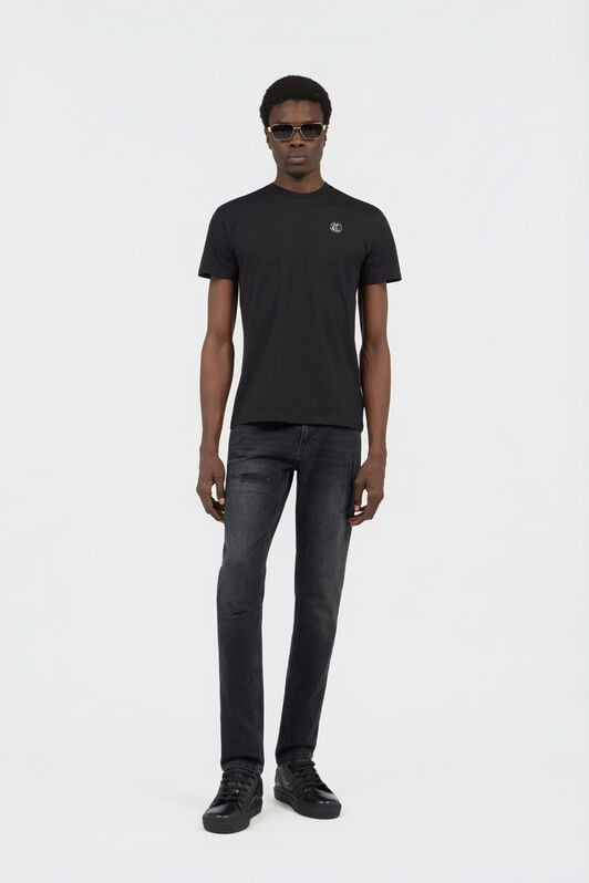 JC Schwarzes T-Shirt JC Schwarzes T-Shirt BLACK SFT235-SF146