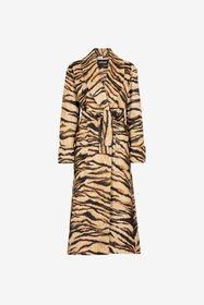 RC Cappotto con stampa Tiger Marrone chiaro RKT507-7QH36