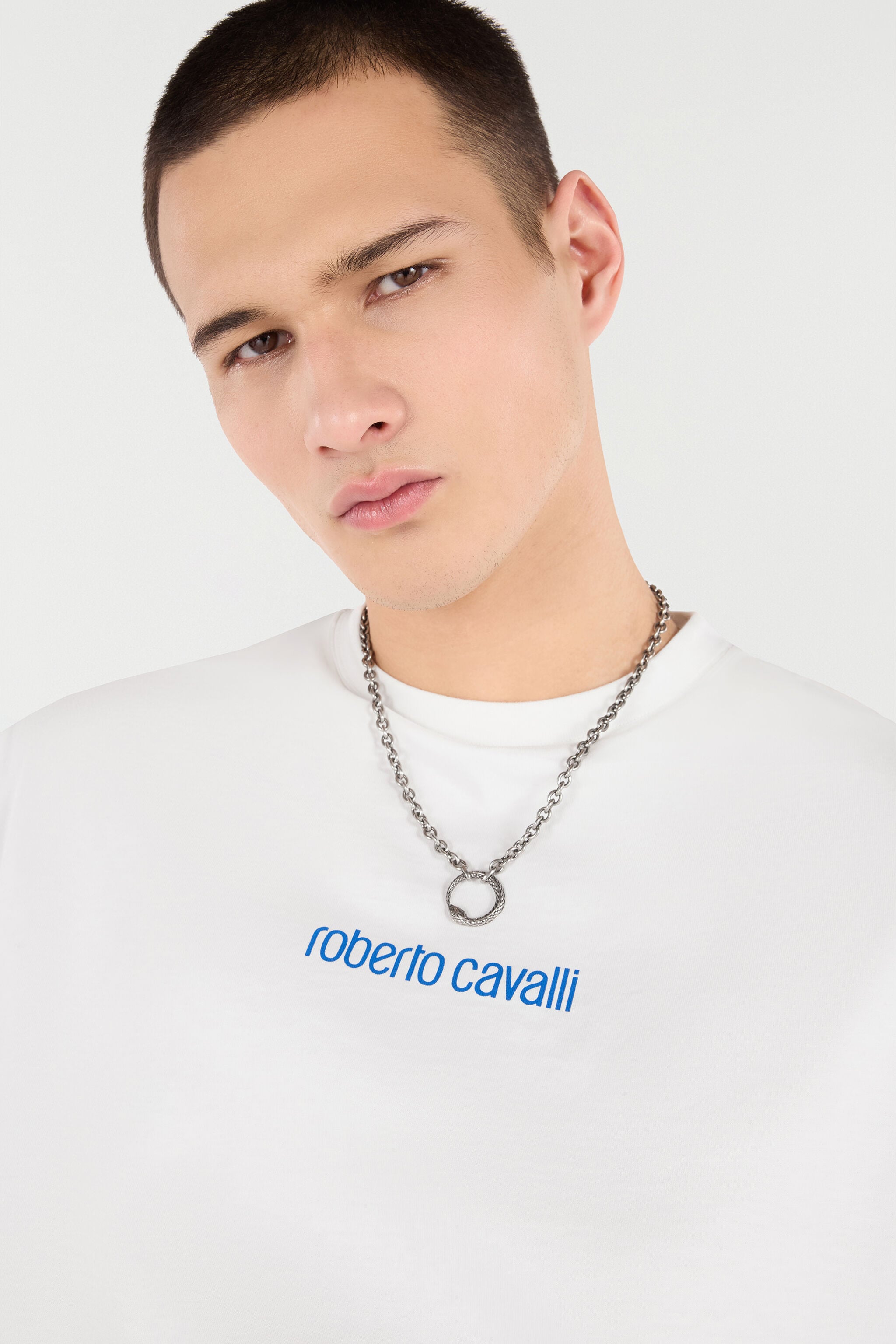 RC Chain Necklace With Snake Silver URG003-AM258