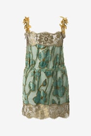 RC Sage Mini Dress With Floral Pattern SALVIA VWT144-FC007