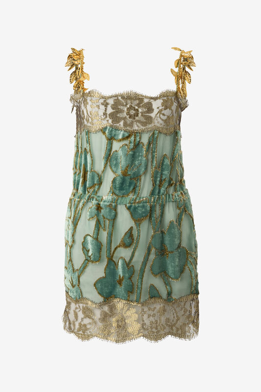 RC Sage Mini Dress With Floral Pattern SALVIA VWT144-FC007
