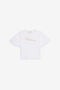 JU White T-Shirt With Embroidered Signature JU White T-Shirt With Embroidered Signature OPTICAL WHITE VJT62A-JD001