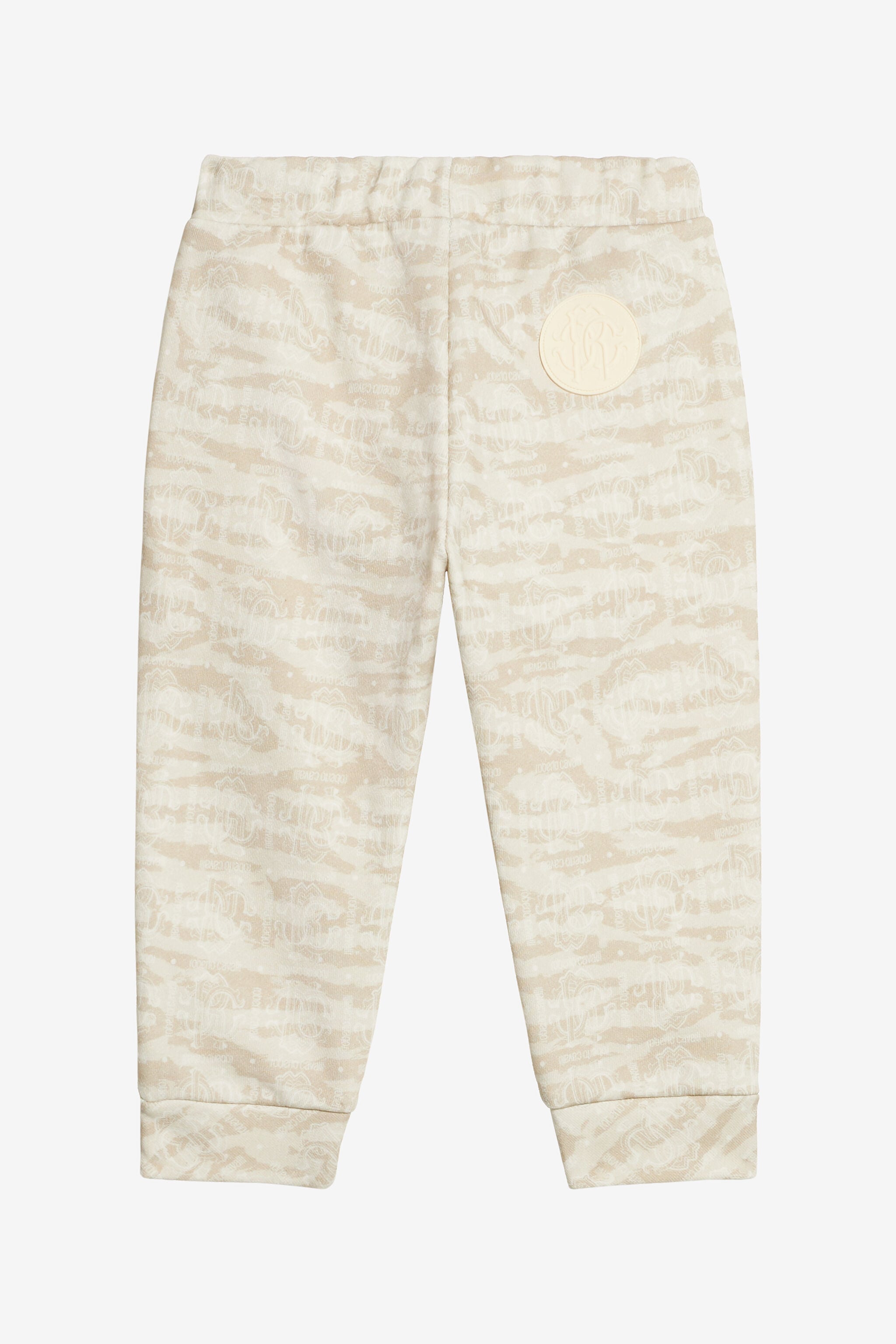 JU Pants With RC Monogram And Tiger Skin Print JU Pants With RC Monogram And Tiger Skin Print Ivory UJT221-5OO44