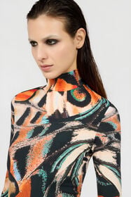 RC Top Estampado Butterfly BLACK/MULTICOLOR XQT608-LNT28