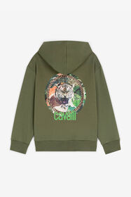 JU RC Monogram Cotton Hoodie Green RJT923-CF050