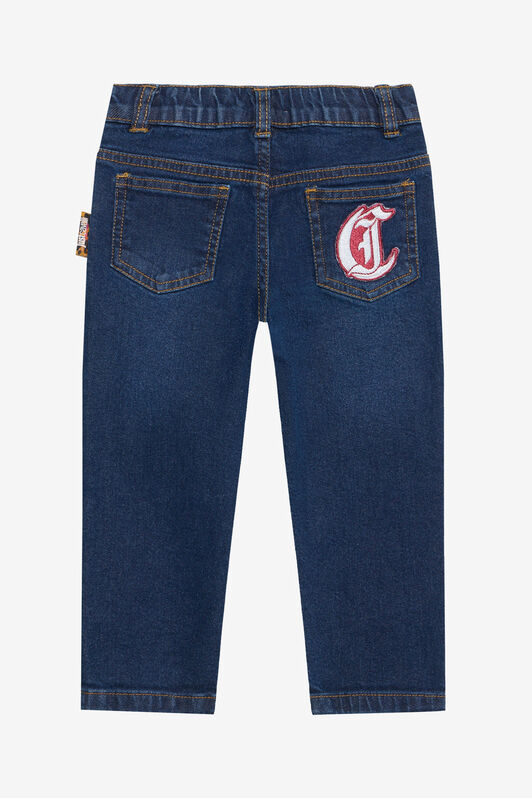 JC Denim Jeans with Logo Patch Detail JC Denim Jeans with Logo Patch Detail DARK WASH XFJ21L-DS010