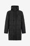 RC Schwarze Jacke, langer Steppmantel mit Kapuze RC Schwarze Jacke, langer Steppmantel mit Kapuze BLACK/ANTHRACITE TOT40F-5LE01