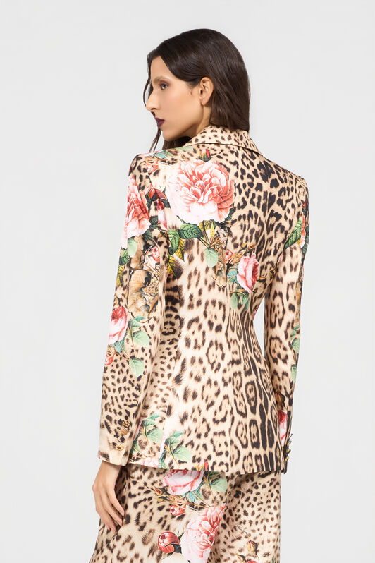 RC Jaguar Roses Print Jacket RC Jaguar Roses Print Jacket NATURAL XQT401-OZT24