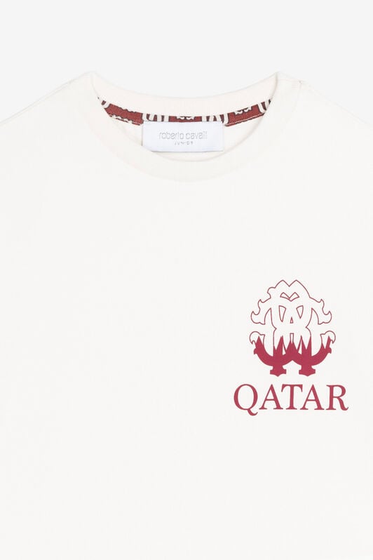 JU T-shirt con stampa Qatar JU T-shirt con stampa Qatar Bianco PJT60P-JV025
