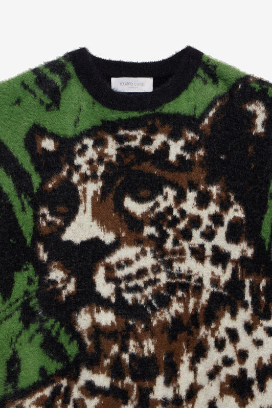 JU Pullover mit Leoparden-Design JU Pullover mit Leoparden-Design BLACK XJM61D-TJ027