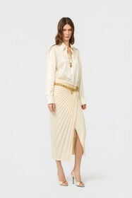 RC Skirt in Pleated Detail IVORY WWT300-KU021