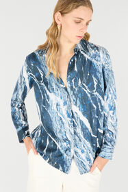 RC Marble-Print Shirt RC Marble-Print Shirt Dark blue UKT704-4QN22