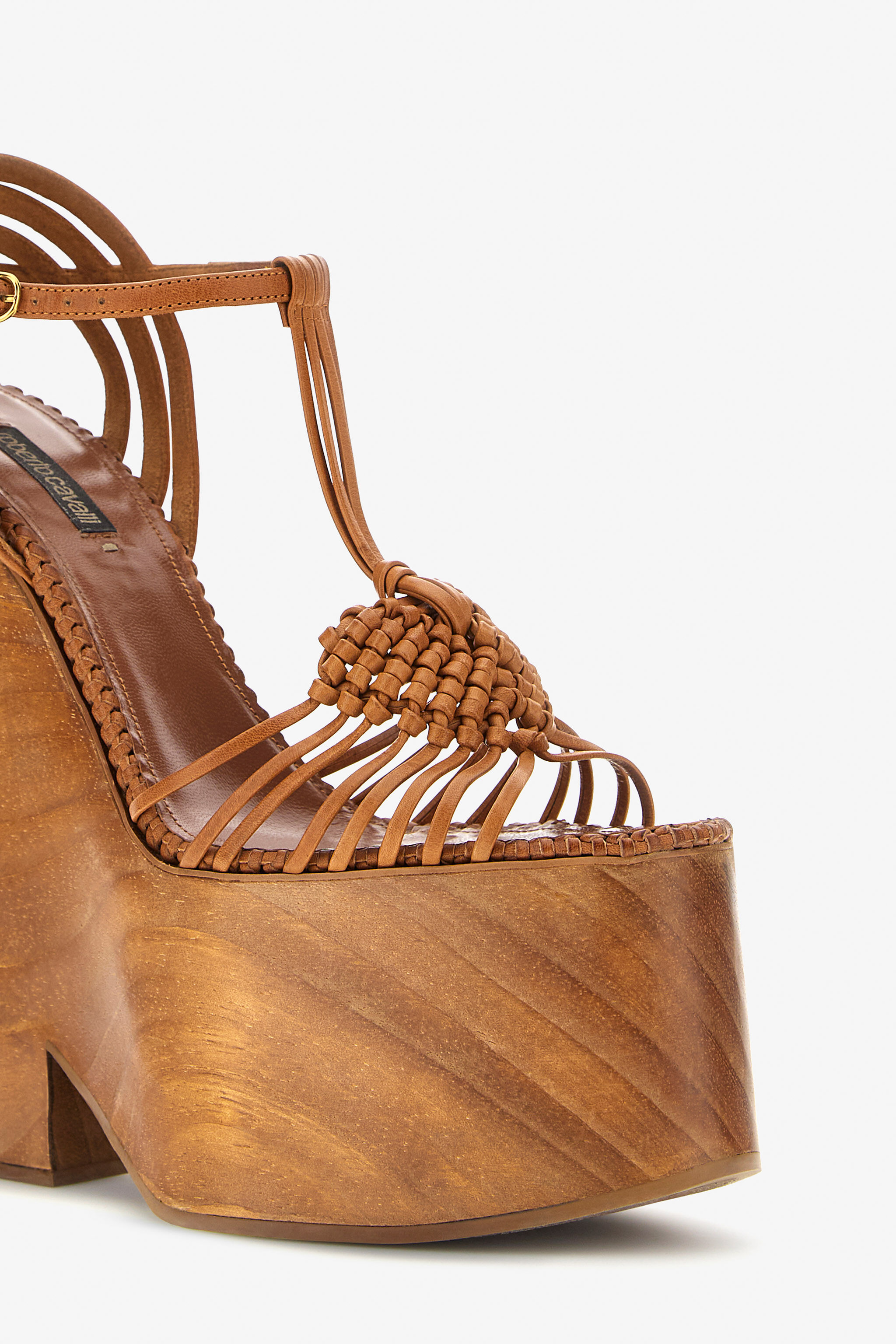 RC Platform sandals with strap Brown SWS006-PZ899