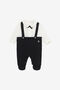 JU Tutina Con Salopette E Papillon Nero UJT825-JD001
