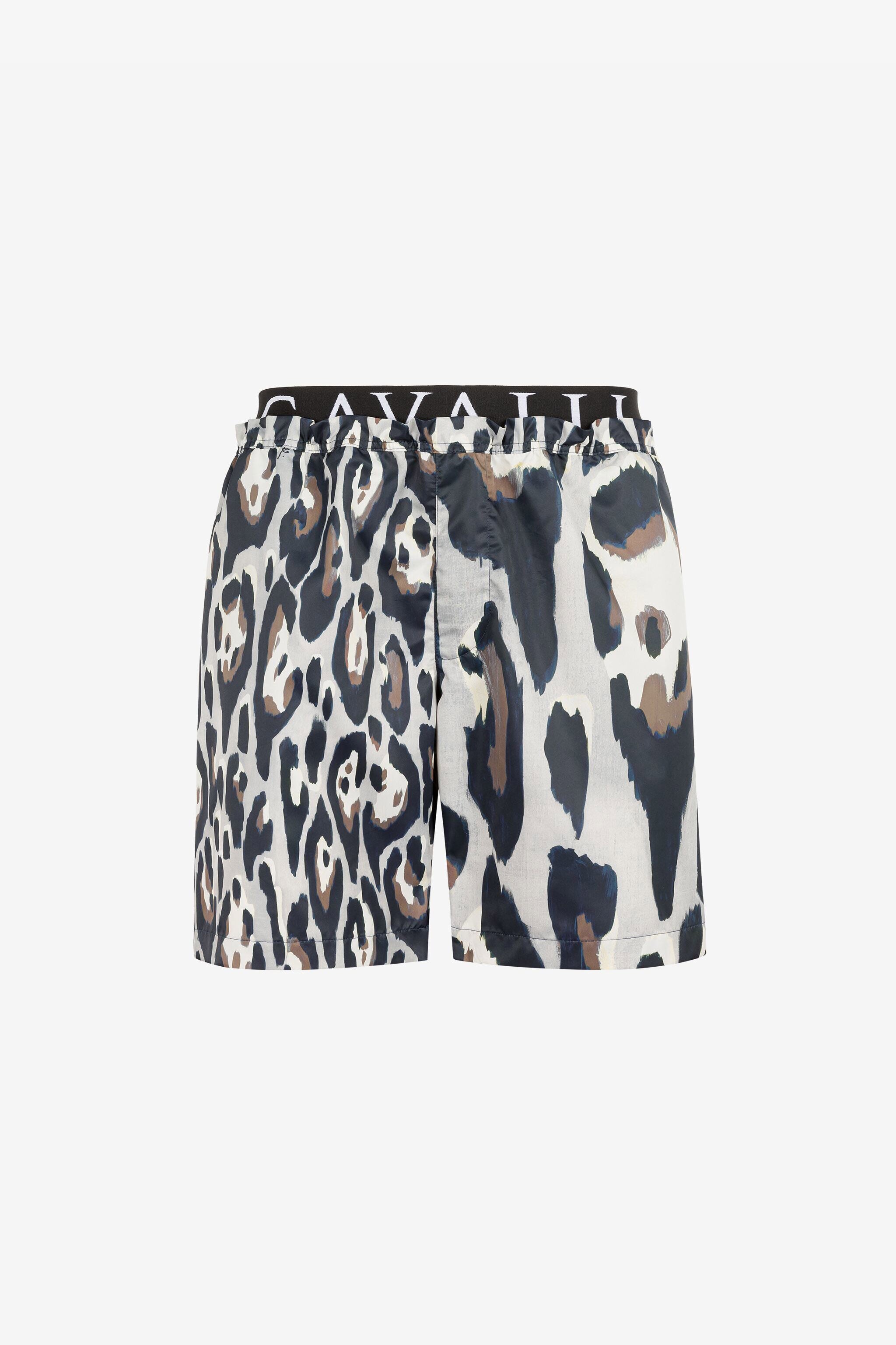 RC Badeshorts mit Jaguardruck und Logo RC Badeshorts mit Jaguardruck und Logo Grau QRH00L-5RF54