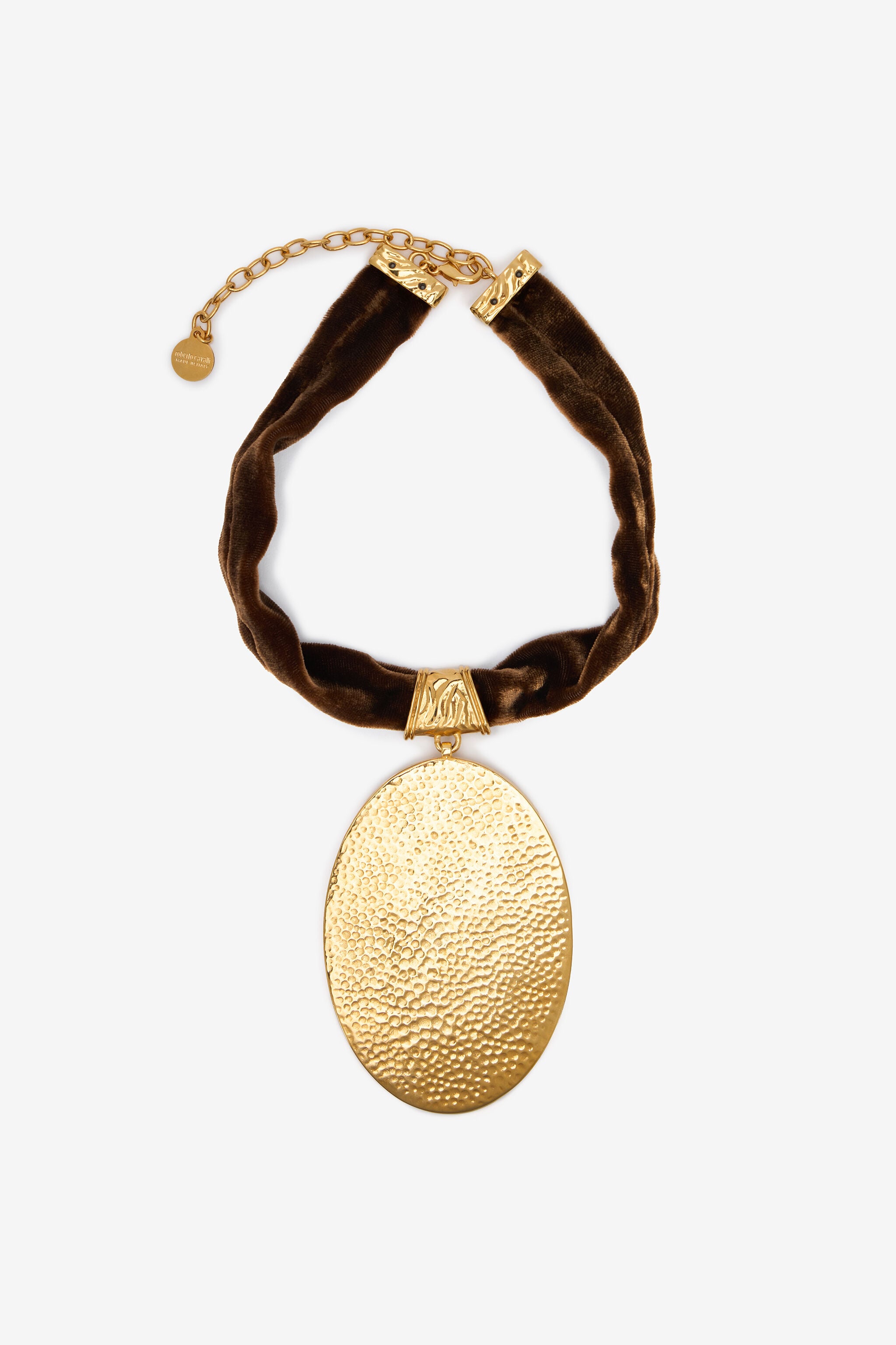 RC Black Choker With Caramel Cameo Pendant RC Black Choker With Caramel Cameo Pendant ORO/NERO/CARAMELLO/B VWG007-AM131