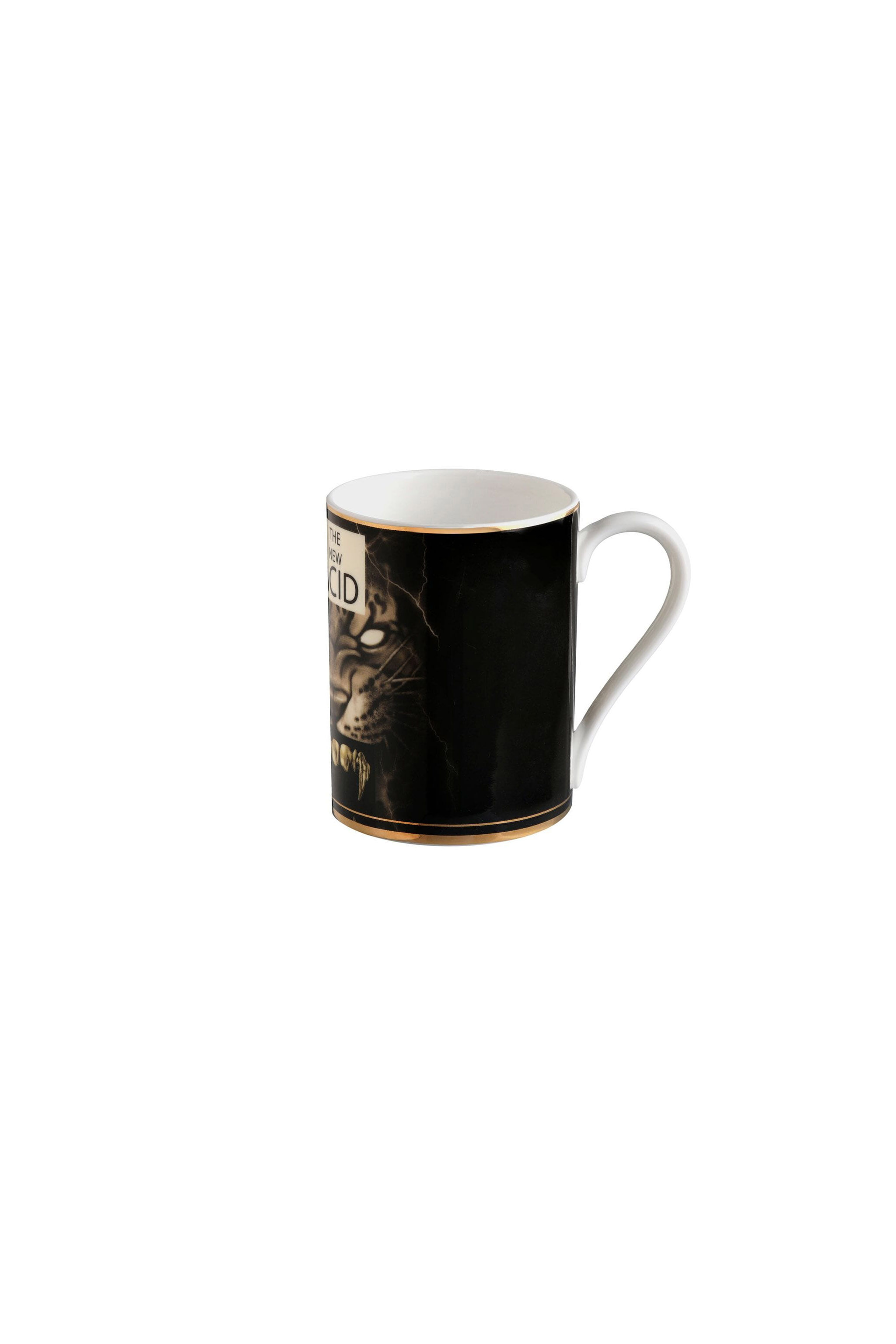 HO Tiger And Teeth-Print Mug HO Tiger And Teeth-Print Mug VARIANTE UNICA NALBAE-CCR01