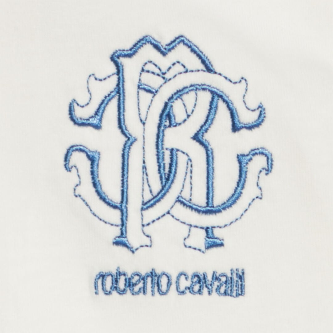 JU Polo With RC Monogram And Logo White UJT640-JD001