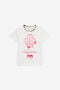 JU T-shirt en coton avec imprimé OPTICAL WHITE VJT62J-JD001