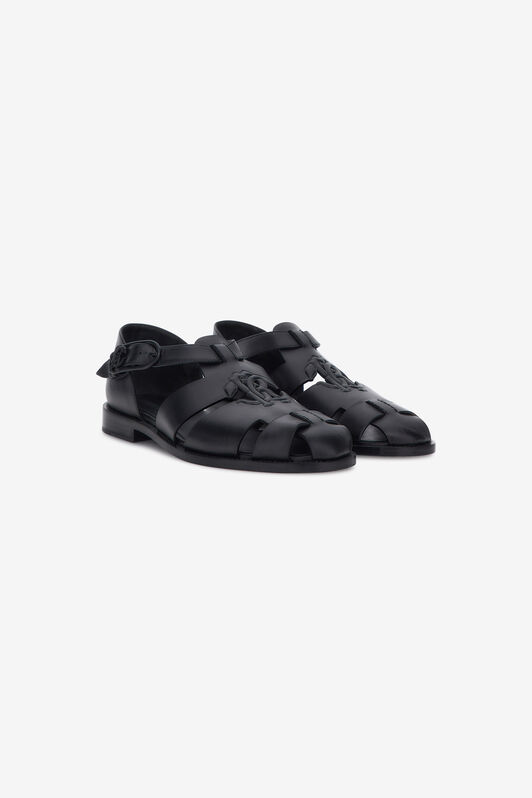 RC RC Monogram sandals RC RC Monogram sandals Black SRS028-PZA12
