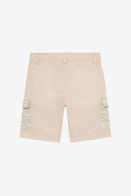 JU Cotton Bermuda shorts with pockets BEIGE UJT25D-CH004