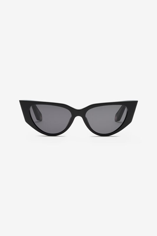 RC Cat-eye shape sunglasses with scale effect temples RC Cat-eye shape sunglasses with scale effect temples Black UALD12-ID207