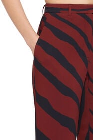 RC Pantalon stretch à motif zébré Rouge foncé HQT208-ORL60