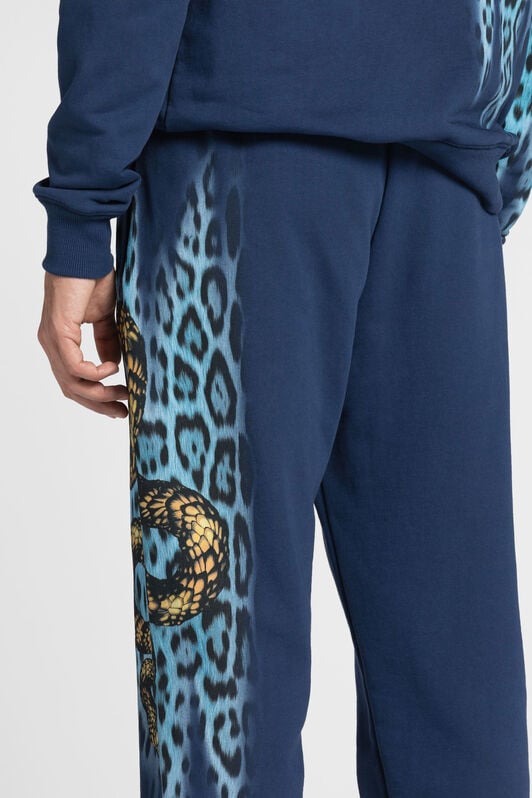 RC Animal-print cotton track pant RC Animal-print cotton track pant Dark blue QRT25B-CF050