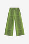JU Grüne Hose mit Jaguar-Print GREEN XJT21Q-FXS71