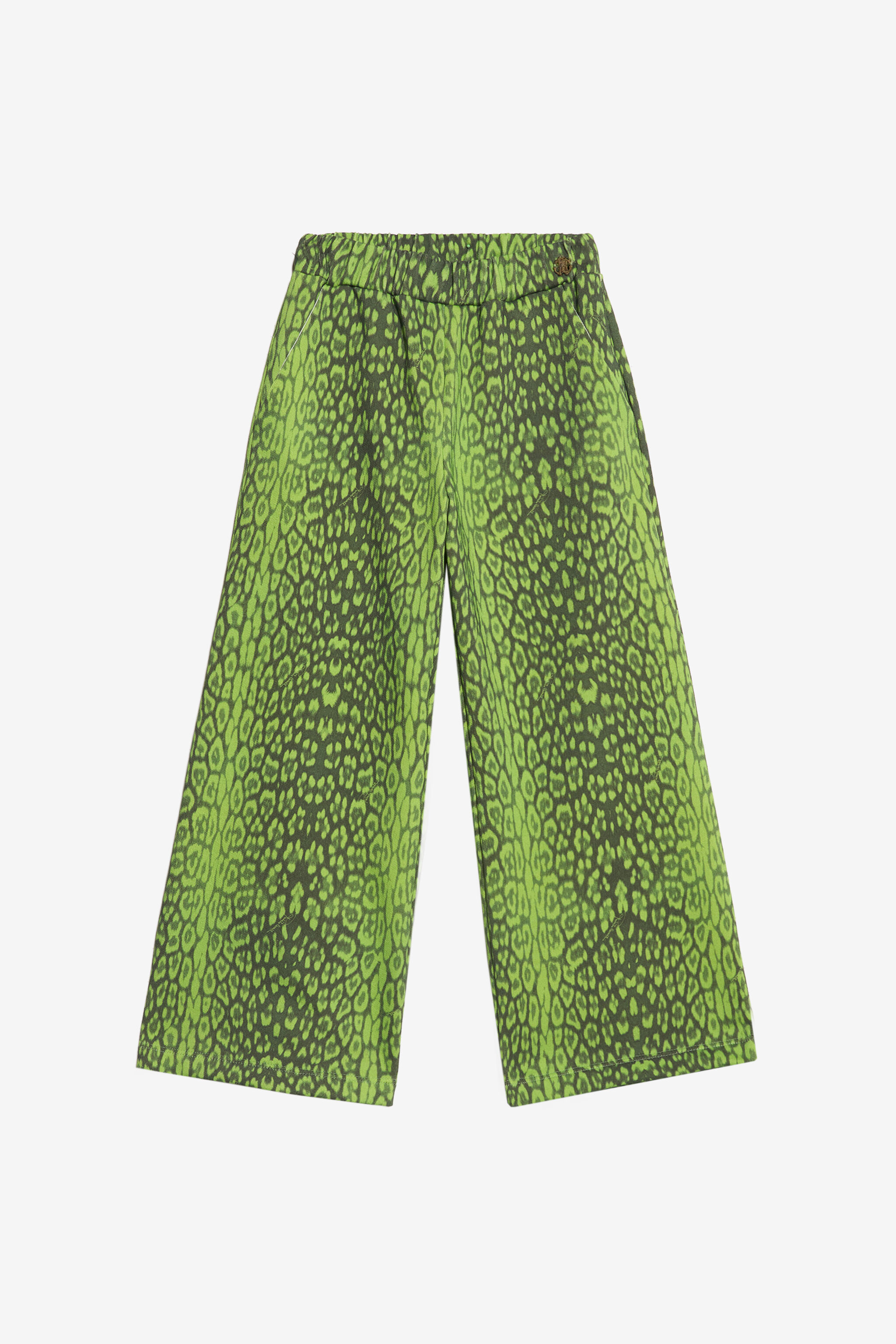 JU Grüne Hose mit Jaguar-Print GREEN XJT21Q-FXS71