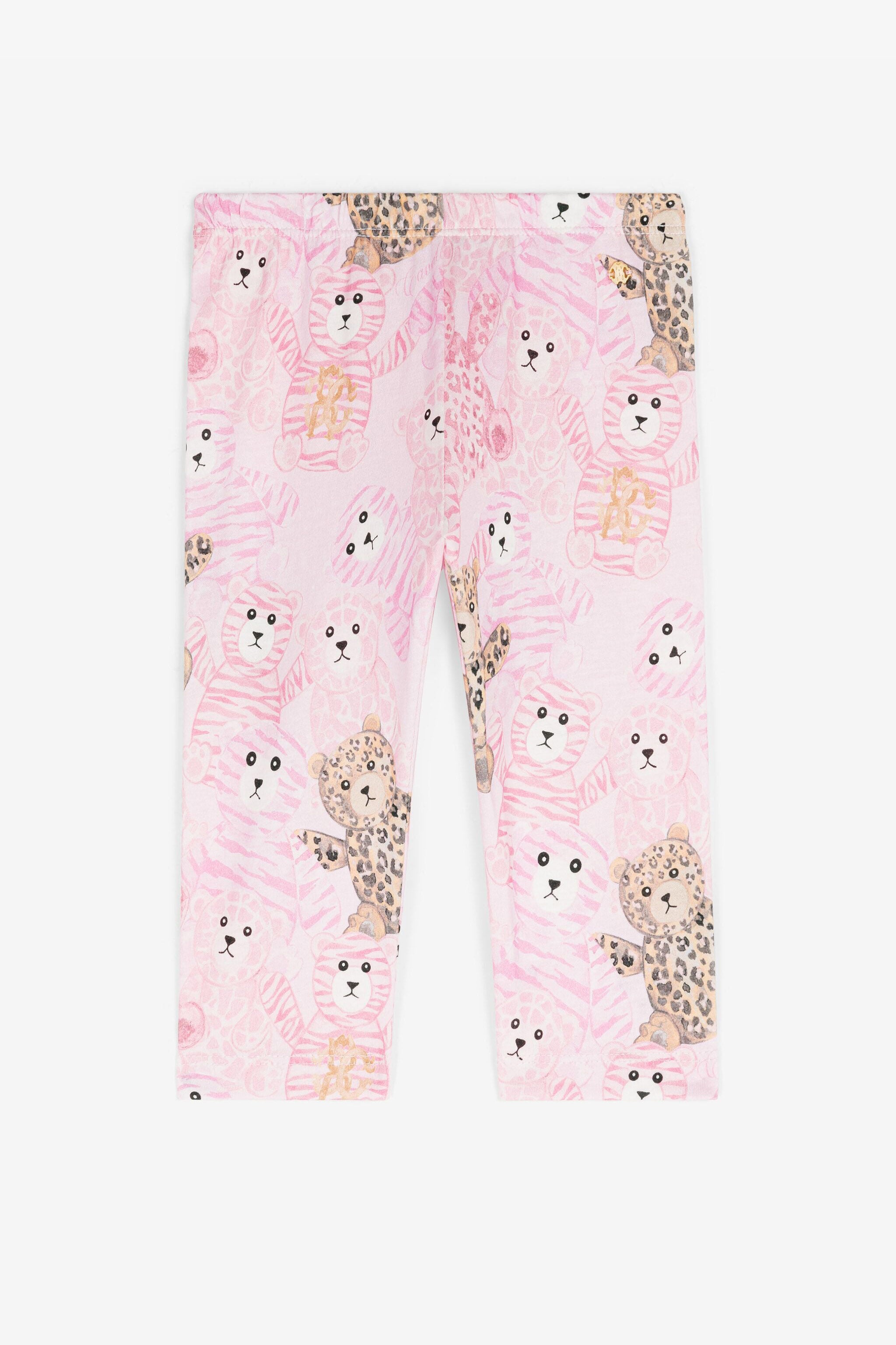 JU Teddy Bear-Print Cotton Leggings JU Teddy Bear-Print Cotton Leggings Pink RJT200-JFG79