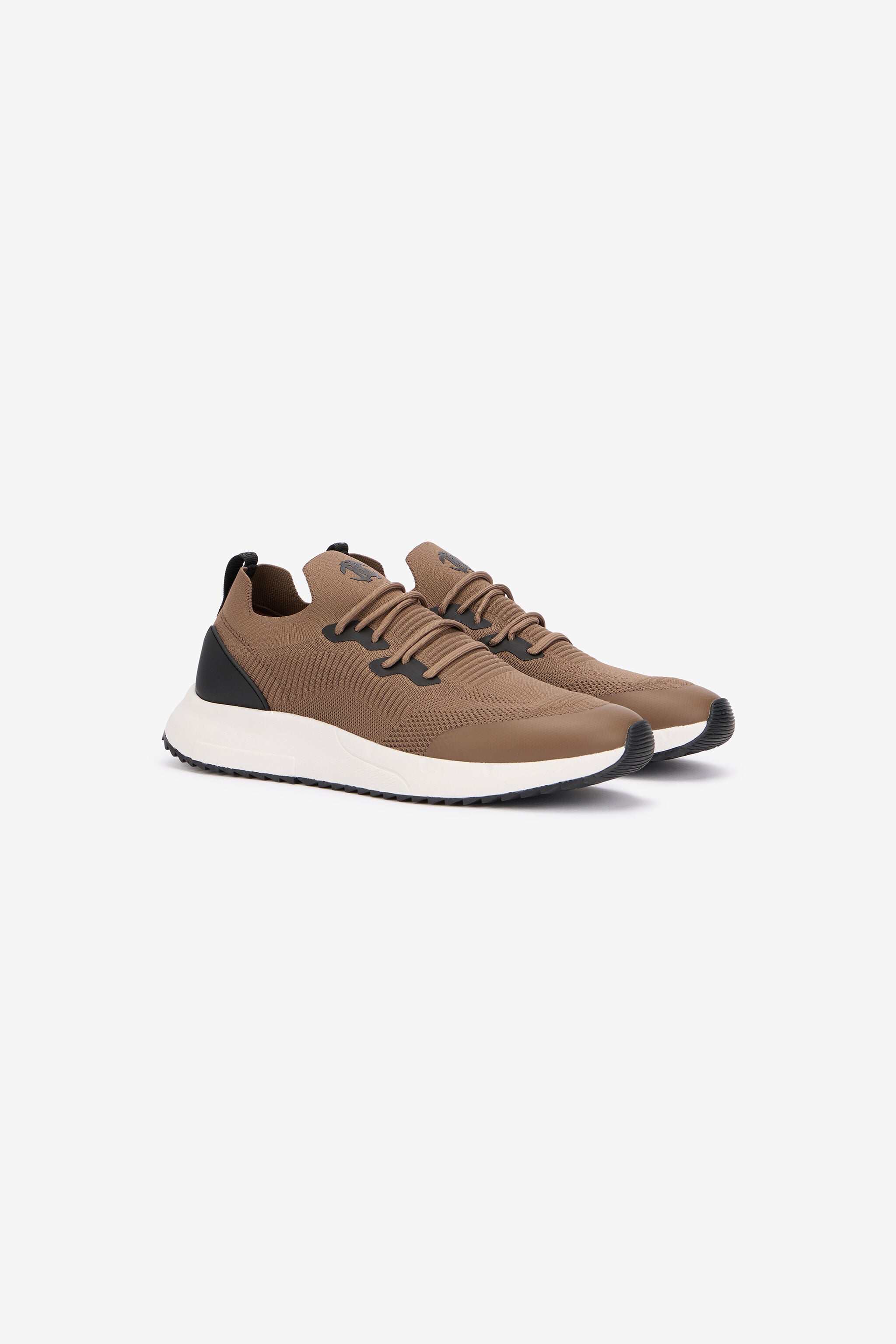 RC Braune Strick-Laufschuhe BROWN QOS00B-FT170