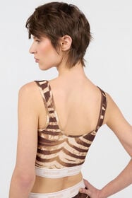 JC Natural Barb Print Top SABBIA WFT268-WF666