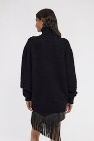 RC Turtleneck Sweater Black TKM622-MQ001