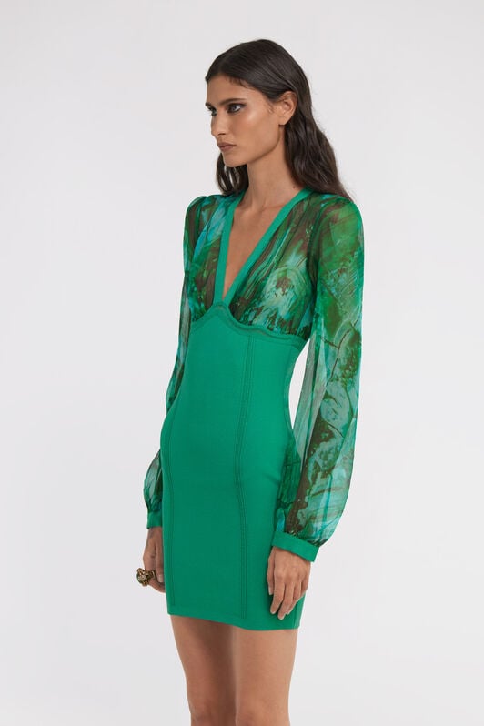 RC Malachite Print Dress RC Malachite Print Dress Grün TKM106-MI016