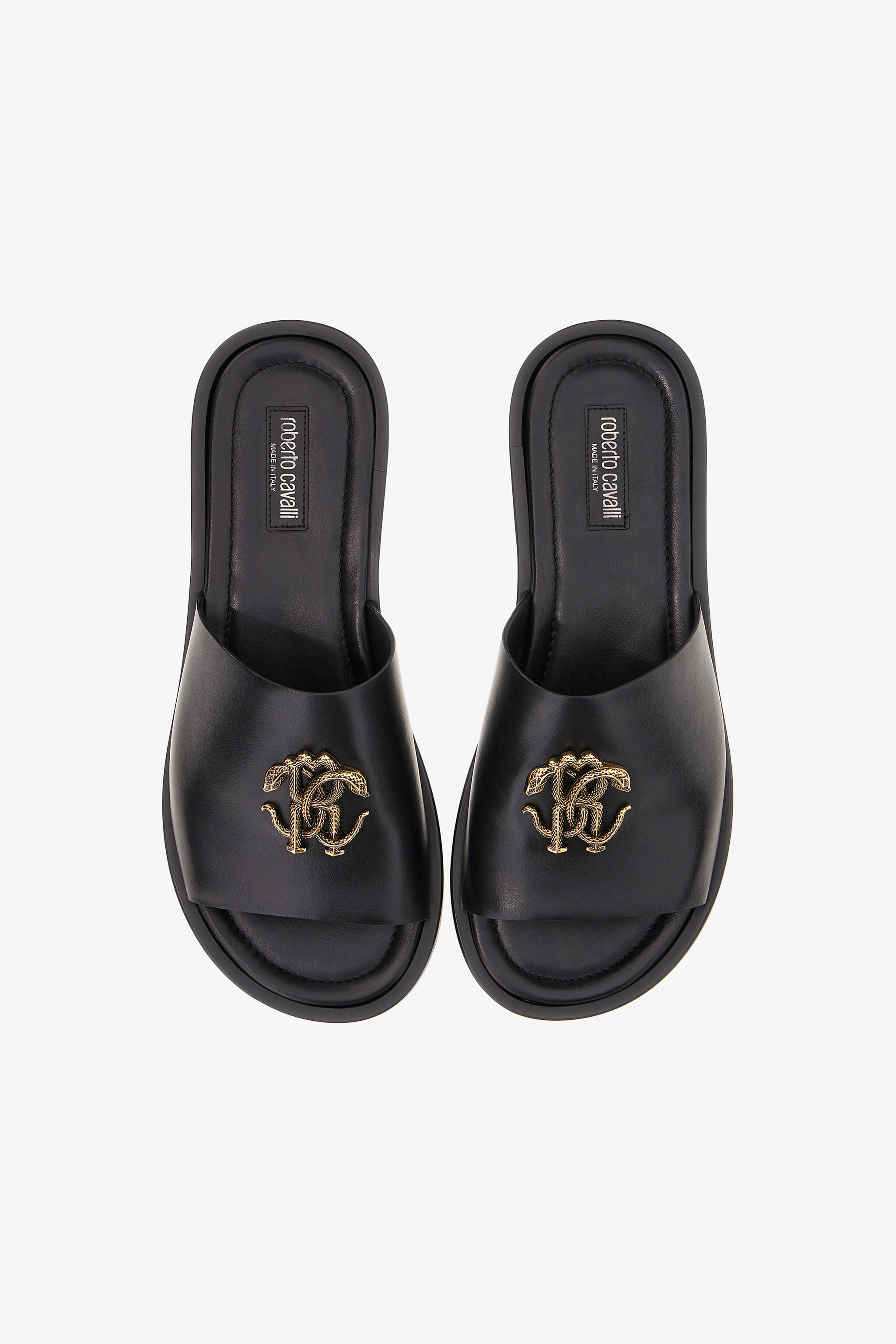 RC Sandals with Monogram RC RC Sandals with Monogram RC Black SRS053-PZA90