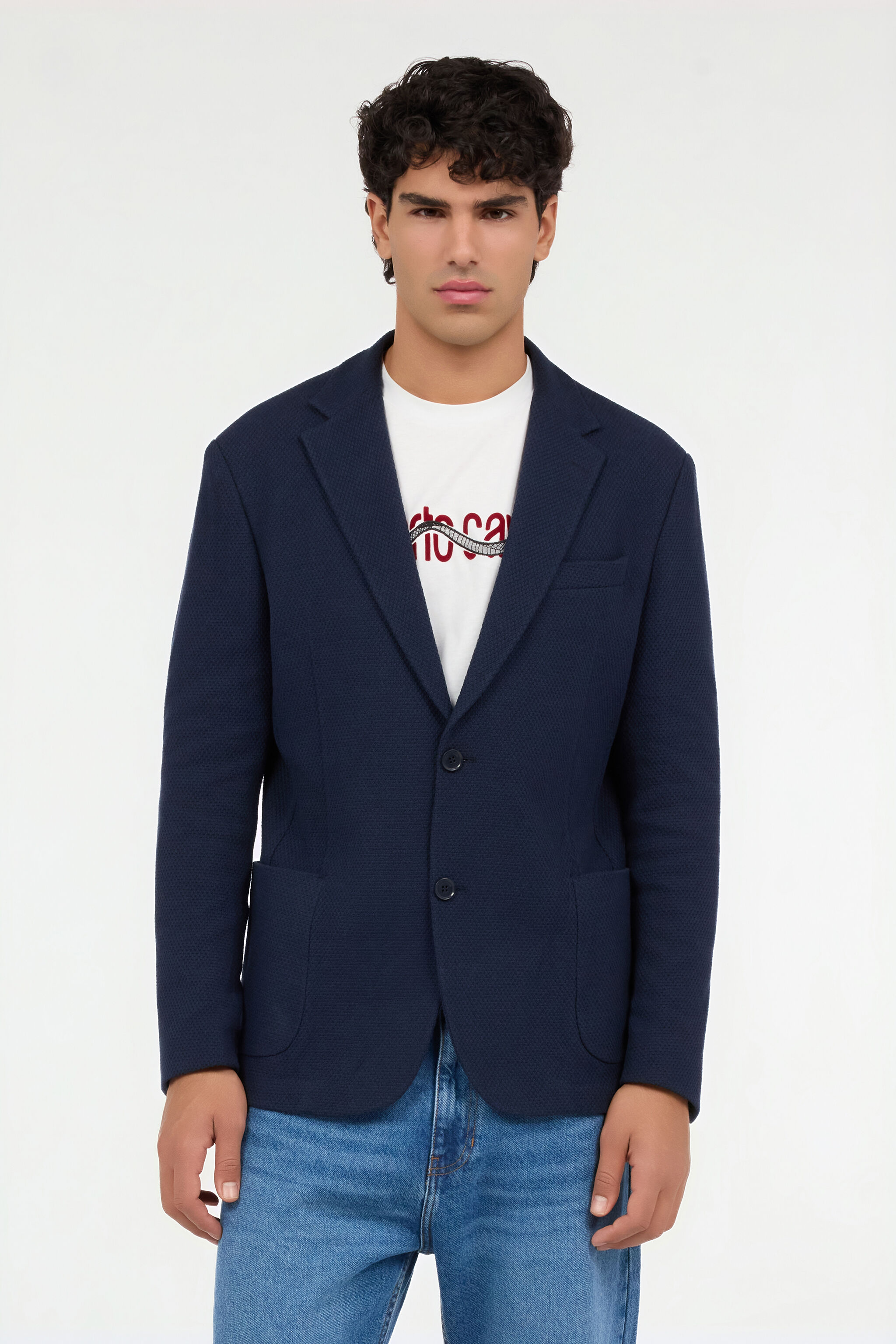 RC Unstructured Jacket in Navy Blue RC Unstructured Jacket in Navy Blue NAVY QOT40J-MAO01