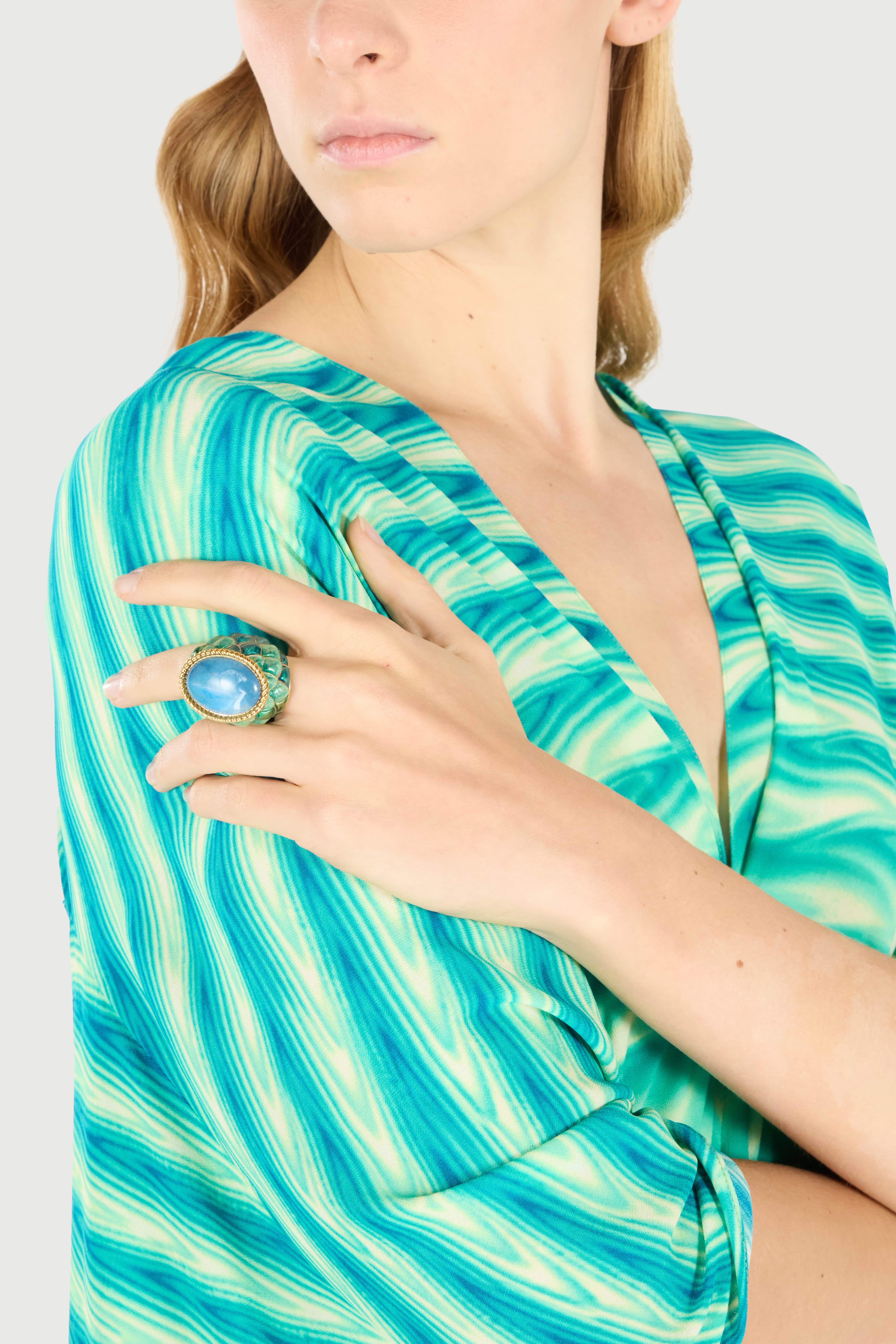 RC Green Ring Light blue UKG012-AM522