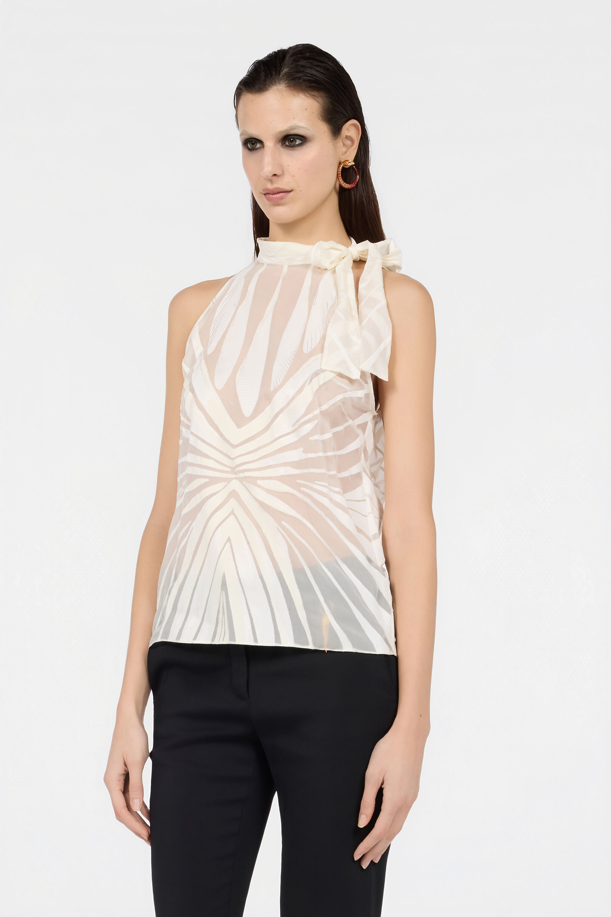 ☆Cavalli CLASS ホワイトシフォン ブラウス☆ Cavalli® Women's