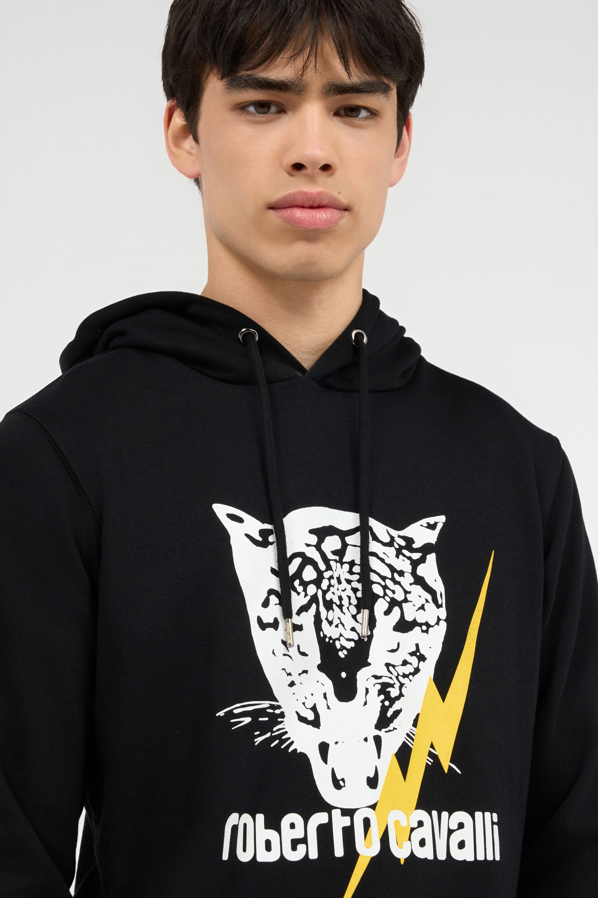 RC Sweat-Shirt Noir Avec Jaguar Et Éclair RC Sweat-Shirt Noir Avec Jaguar Et Éclair BLACK POT69B-CF052